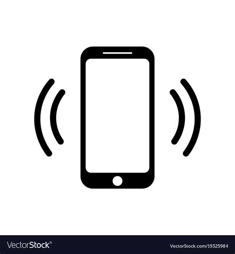 Ringing Smartphone Icon Mobile Phone Call Icon Vector Image