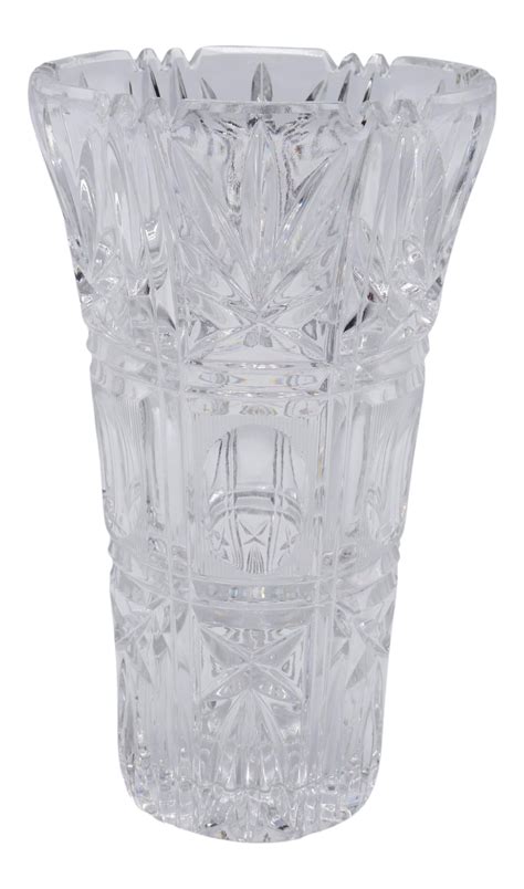 Art Deco Cut Glass Vase Chairish