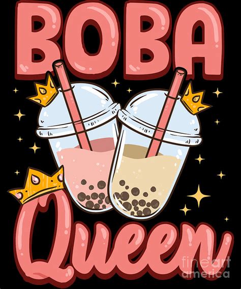 Funny Boba Queen Kawaii Bubble Tea Boba Anime Digital Art By The My Xxx Hot Girl