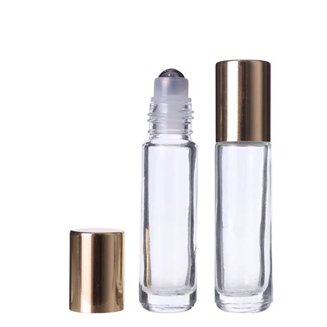 Essential Oil Clear Perfume Glass Bottles 5ml 8ml With Roller Perfume Container Vial Roll On