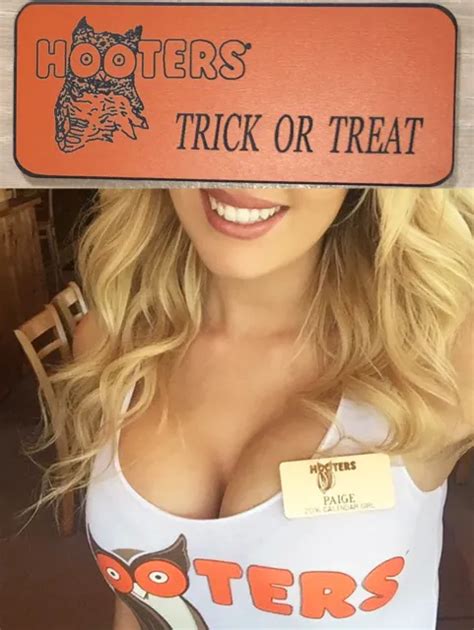 New Hooters Name Tag Uniform Collectible Halloween Costume Tag Trick