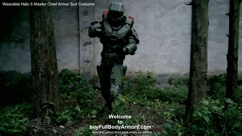 The Life Size Wearable Halo 5 Master Chief Armor Suit Costume Youtube