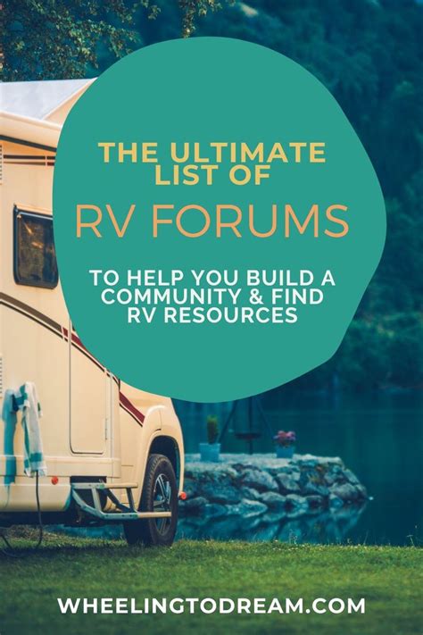 The Ultimate List Of Rv Forums To Help You On Your Journey Rv Rv