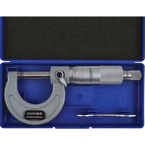 Oxford 0 25mm0001mm External Micrometer 3355300k Cromwell Tools