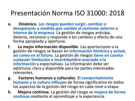 I La Nueva Norma Iso 31000 2018 Y La Gestion De Riesgos