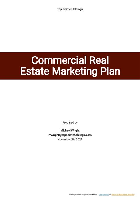 Real Estate Marketing Plan Template Google Docs Word Apple Pages Pdf Template Net