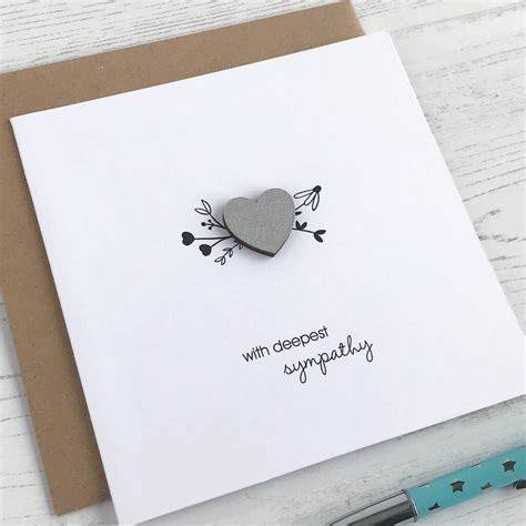 Many people want to hear those stories about the deceased's better points. Deepest Sympathy Heart Card By Cloud 9 Design | notonthehighstreet.com