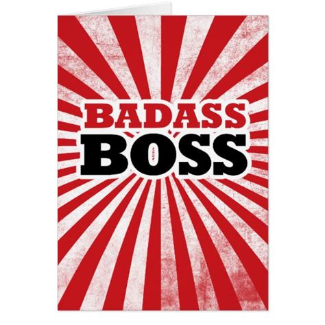 Badass Funny Boss Card