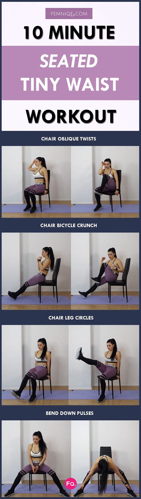 How To Get A Slim Waist And Flat Stomach 10 Minute Seated Workout With