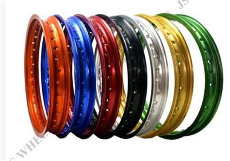 Two Wheeler Parts Colored Motorcycle Aluminum Spoked Wheel Rims At Best