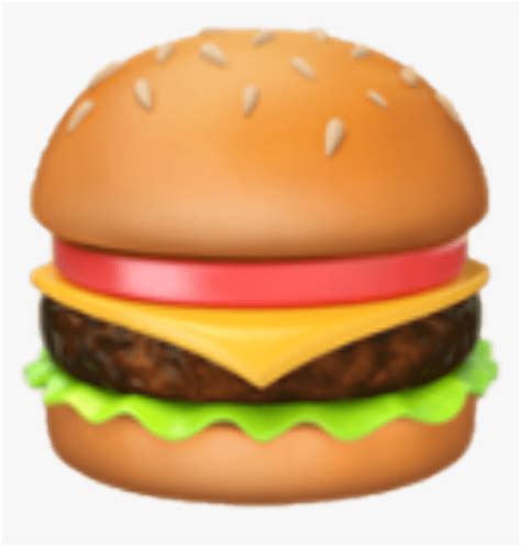Transparent Food Emojis Png Iphone Hamburger Emoji Png Download