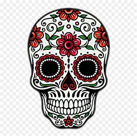 Calavera Catrina Rojo Mexico Day Of The Dead Skull Clipart Hd