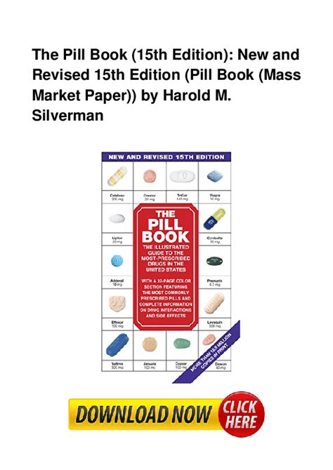The Pill Book Pdf The Pill Book 10th Edition New And Revised Pill