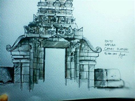 Komplek candi plaosan lor ini terdapat dua candi utama yang dimana letaknnya berada disebelah kiri (utara) atau dikenal sebagai candi induk utara dan disebelaha kanan (selatan) dikenal sebagai. Terpopuler 29+ Sketsa Gapura, Pagar Lipat