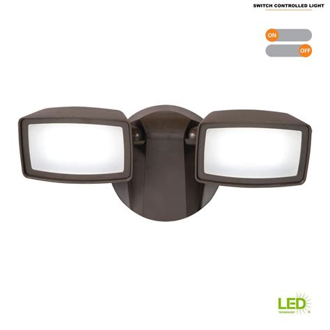 Halo Bronze Outdoor Integrated Led Security Flood Light