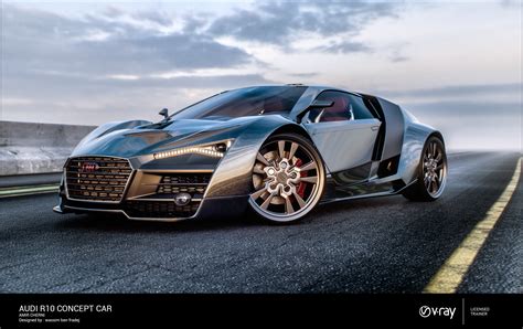 Audi R10 Concept Car Realistic Style On Behance