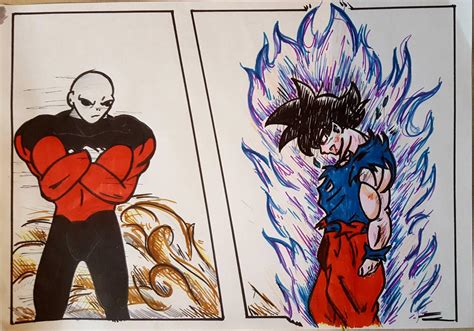 Goku Vs Jiren Drawing Colour By Jimbojimsprites On Deviantart