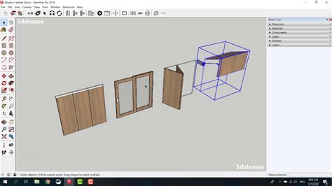 Door 4 In 2021 Doors Tall Cabinet Storage Sketchup Mo