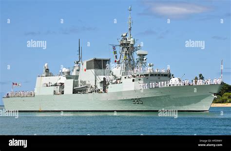 The Royal Canadian Navy Frigate Hmcs Calgary Ffh 335 Arrives At Joint