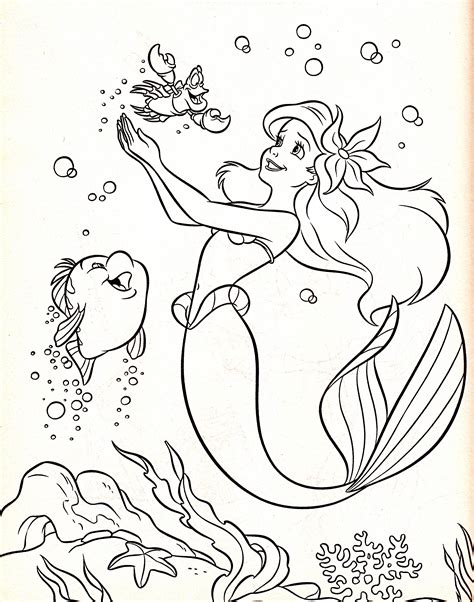 We provide coloring pages, coloring books, coloring games, paintings, and coloring page instructions here. Walt Disney Coloring Pages - Flounder, Sebastian ...