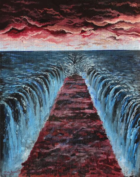 Parting Of The Red Sea Study By Mike Bennett