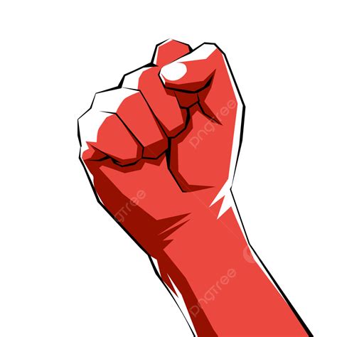 Red Fist Png Image Red Fist Fist Hand Clenched Fist Png Image For