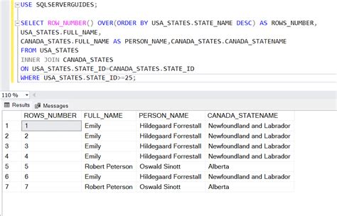 Sql Server Row Number Join Databasefaqs Com