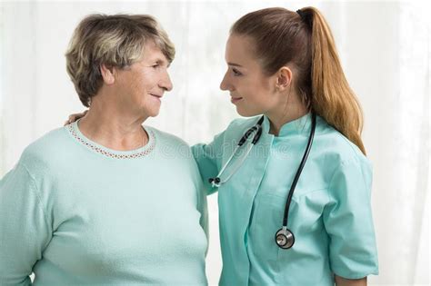 Supportive Nurse Old Lady Stock Photos Free And Royalty Free Stock