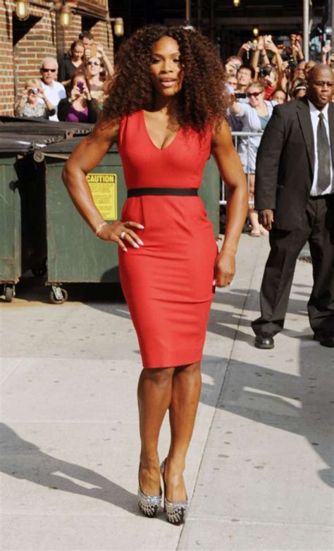 Serena Williams In Red Dress 13 Gotceleb