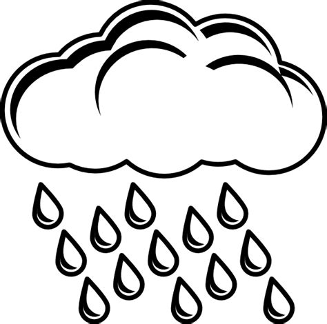 Clipart Rain Percipitation Sun And Clouds Coloring Png Download