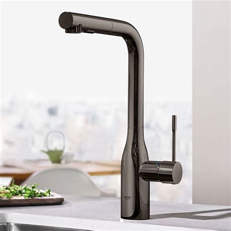 Grohe Essence Hard Graphite Single Lever Sink Mixer Tap 12 30270a00 Single Lever Taps From