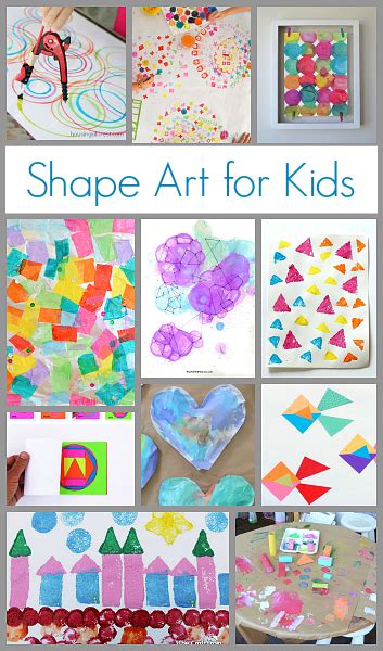 Simply print these super cute shape printables. Art Projects for Kids Using Shapes | Kindergarten art, Art ...