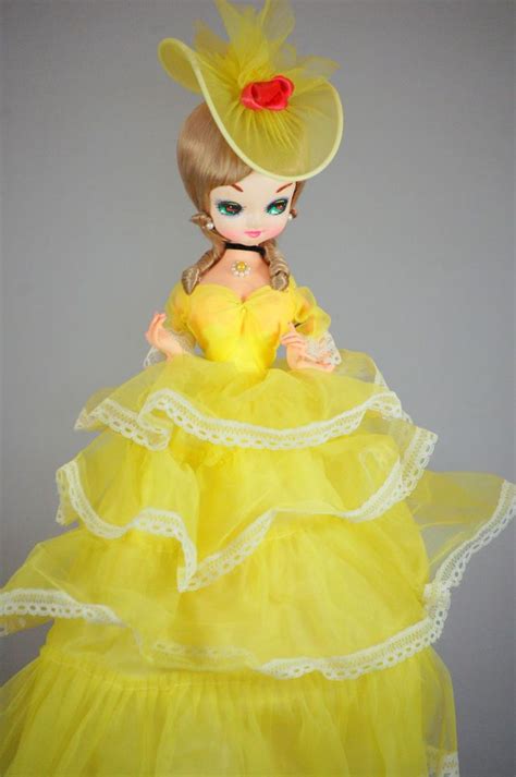 Vintage Bradley Big Eye Yellow Dress Collectible Doll Bradley Dolls