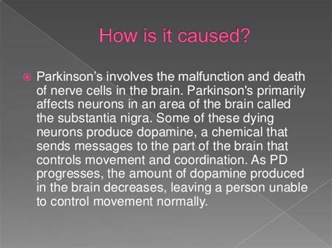 An Introduction To Parkinsons Disease In 5 Slides