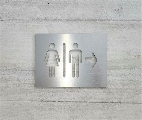 Restroom Directional Signs Bathroom Signs With Arrows Arrow Signs For