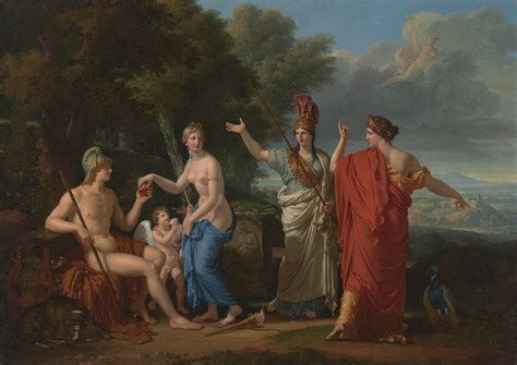 Greek Mythology Classic Art Judgment Of Paris Painting Putti Wallpaper
