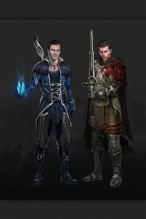 Kaidan Alenko And Male Shepard As Dragon Age Characters