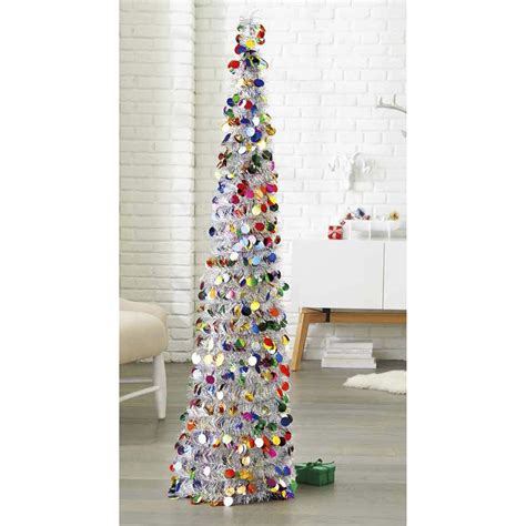 5 Pop Up Tinsel Christmas Tree Multicolored Dots Target Holidaze