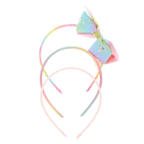 Claires Club Pastel Glitter Unicorn Headbands 3 Pack Claires Us