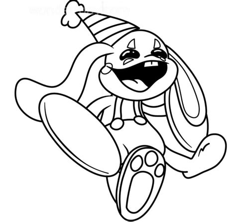 Bunzo Bunny Poppy Playtime Coloring Page In 2022 Bunny Coloring Pages