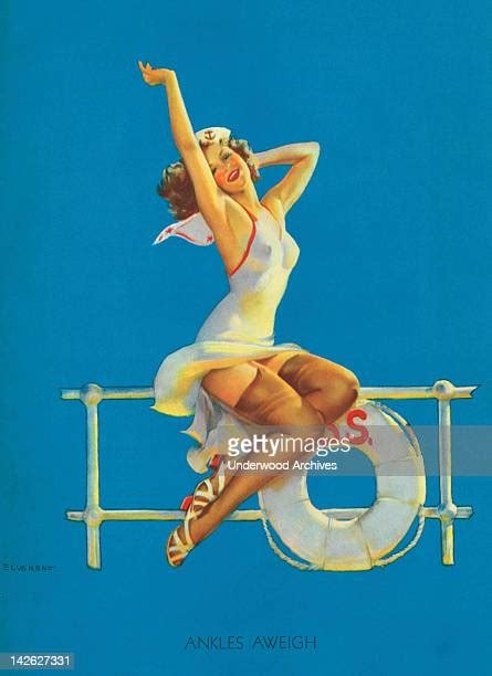 Pin Up Girl Painting Photos Et Images De Collection Getty Images
