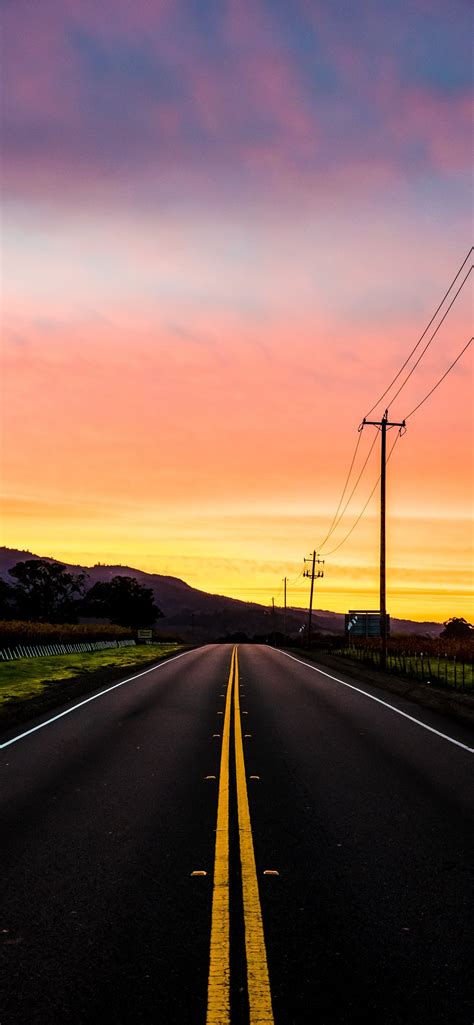 Photo Of Road Near Mountain Iphone Wallpapers Free Download