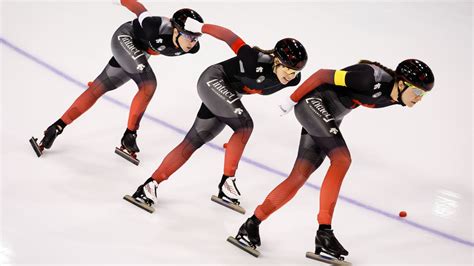 Canadian Women Win Team Pursuit Speed Skating Gold Cbcca