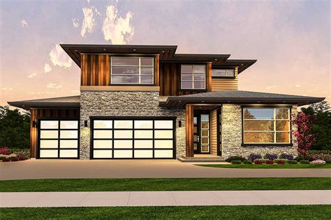 Modern House Plan With Finished Lower Level 85223ms