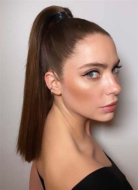 Gorgeous High Ponytail Sleek Hairstyles For Girls To Sport In 2020