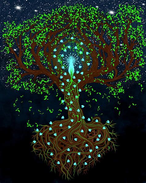 Mystic Tree Of Life Digital Art By Penny Firehorse
