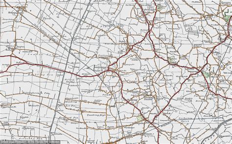 Historic Ordnance Survey Map Of Donington 1922