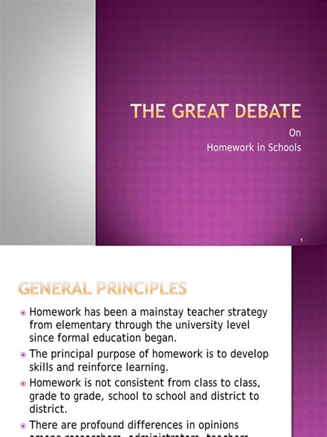 The Great Debate Pdf Homework Teachers