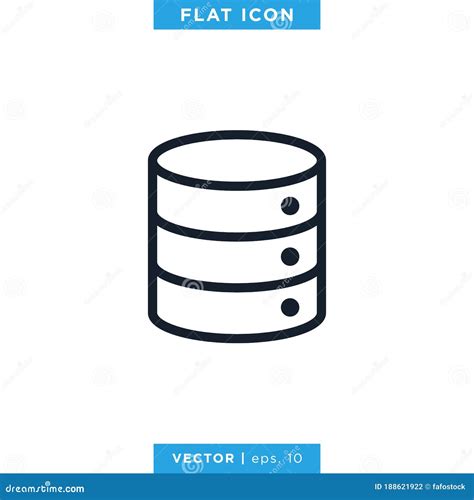 Database Icon Simple Minimal 96x96 Pictogram Vector Illustration