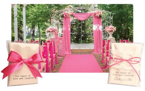 Pink Wedding Hankybook